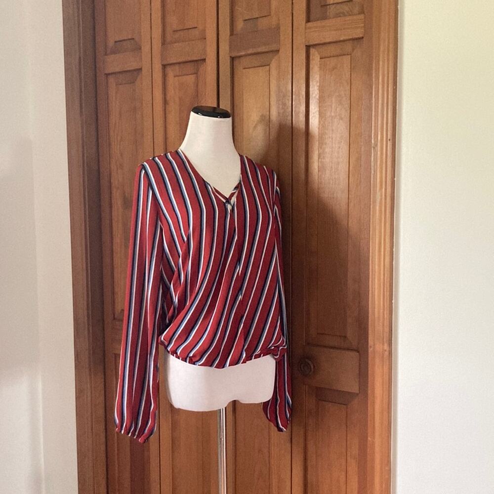 Rue 21 Striped Pullover Blouse, Size S